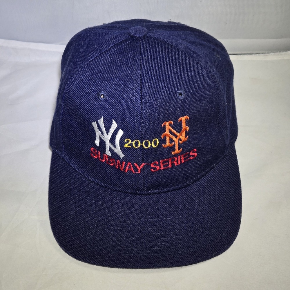 New York Yankees New York Mets Vintage Subway Series 2000 Baseball Cap / Hat NYC